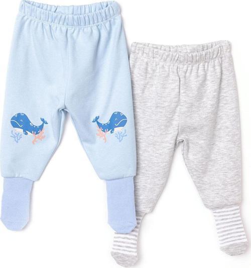 HelloBaby 2li Çoraplı Pantolon Melanj Erkek Bebek