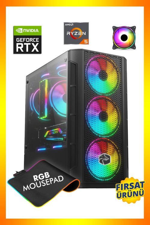 Legacy X5 Ryzen 5 5500 16Gb 3200Mhz 512Gb M.2 Ssd Rtx2060 Super Oyuncu Masaüstü Bilgisayar