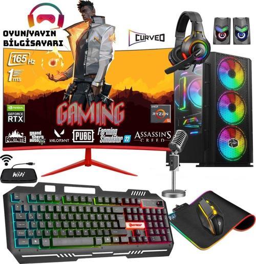 Legend X50 Ryzen 5 3600 16Gb 256Gb M.2+1Tb Rtx3050 24" 165Hz Oyuncu Masaüstü Bilgisayarı