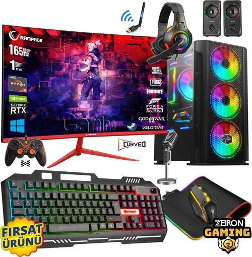 Legend X99 Ryzen 5-3600 32Gb Ram 512Gb Nvme M.2 Ssd+2Tb Hdd Rtx3050 8Gb 27" 165Hz Oyuncu Bilgisayarı