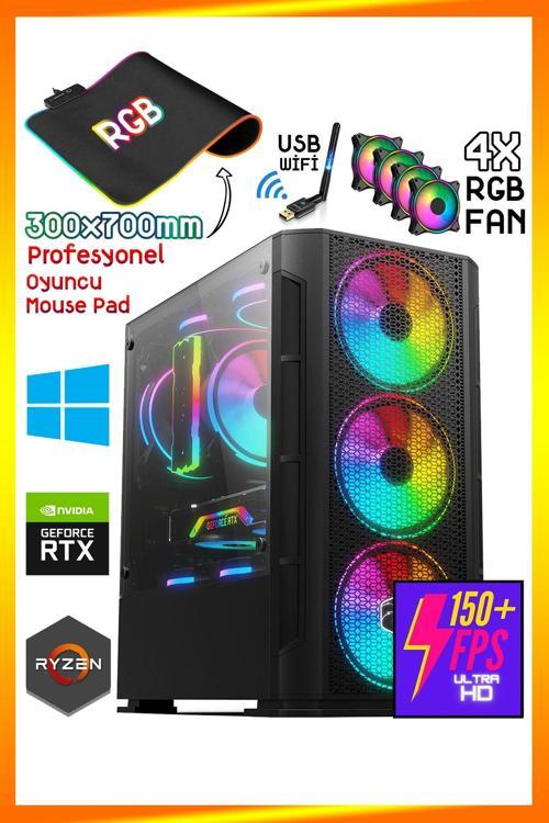 Martial Pro Ryzen 5-3600 16Gb 3200Mhz Ddr4 Ram 512Gb Nvme M.2 Ssd Rtx3060 12Gb Gaming Bilgisayar