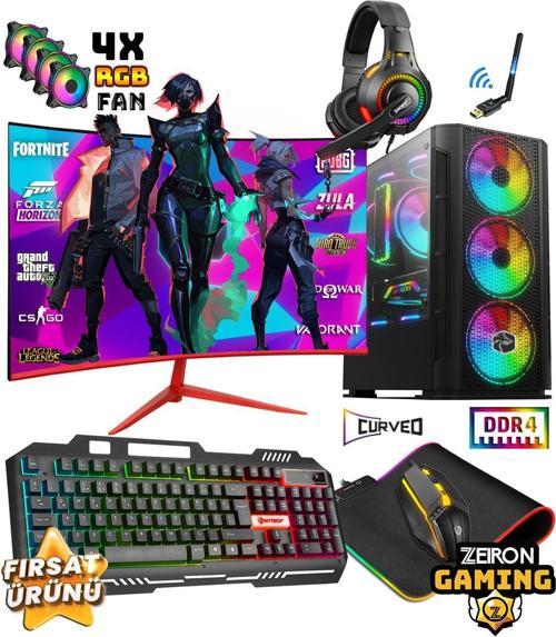 Maxpancel X60 İ5 10400F 32Gb 256Gb Ssd+1Tb Hdd Rx580 8Gb 23.8" 165Hz Oyuncu Masaüstü Bilgisayar