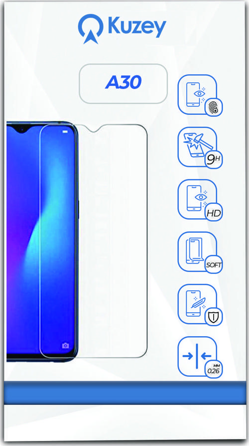 Samsung A30 Temperli Ekran Koruyucu Kırılmaz Cam
