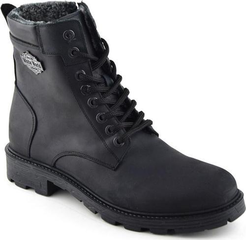 763 Siyah Bot Hakiki Deri