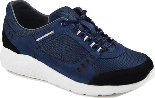 2160 Lacivert Spor Hakiki Deri Ayakkabı