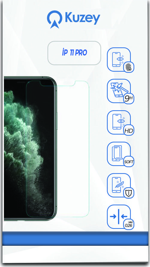 Apple iPhone 11 Pro Temperli Ekran Koruyucu Kırılmaz Cam