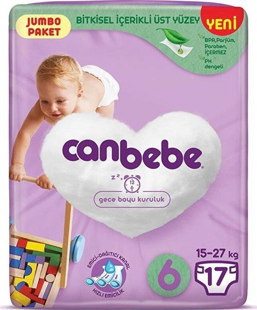 Extra Large 6 Beden Jumbo Paket Bebek Bezi 17 Adet