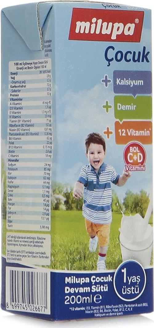 Çocuk Devam Sütü İçime Hazır 200 Ml 1 Yaş+