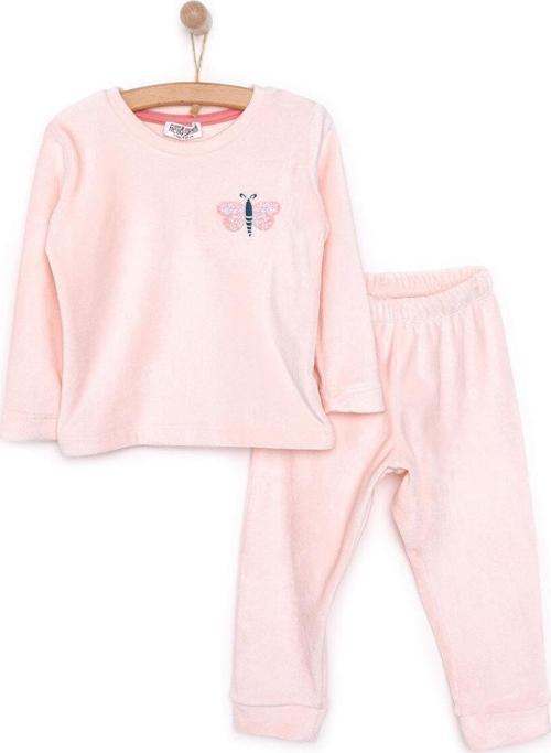 HelloBaby Kadife Pijama Takımı Kız Bebek Kız Bebek