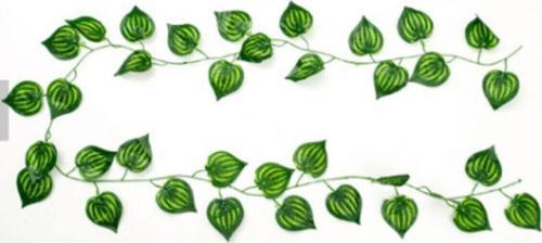 Yapay Sarmaşık Sarı Çizgili Yapay Çiçek Dekoru 230 Cm