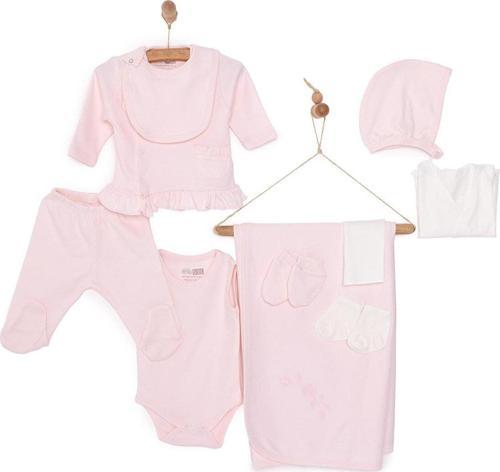 HelloBaby Yenidoğan Nakışlı Kız 10lu Hastane Çıkışı Kız Bebek