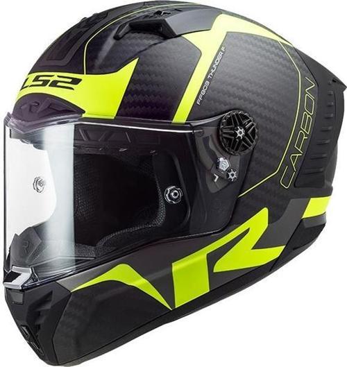 Thunder Karbon Racıng 1 Kapalı Kask Mat Neon Sarı X-LARGE