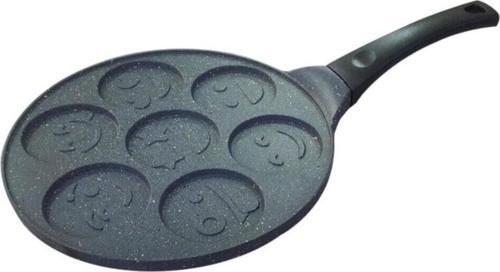 granit pankek tava 28 cm gülen yüz emojili pankek tavası