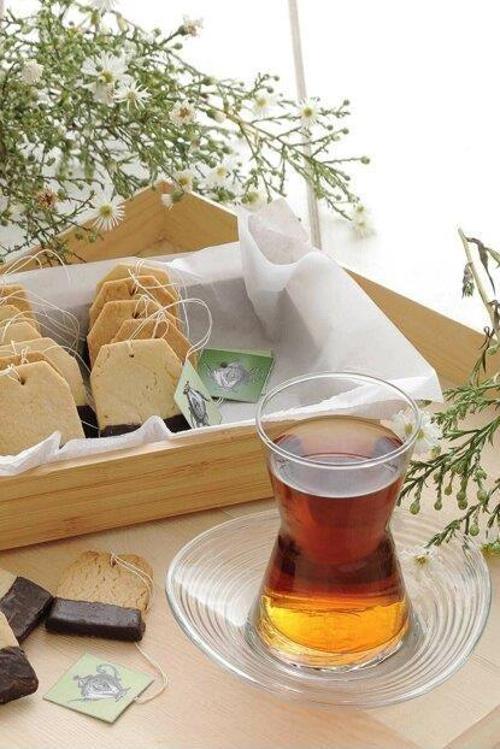 derin çay seti takımı- çay bardağı - çay tabağı seti 24 prç.12 kişilik
