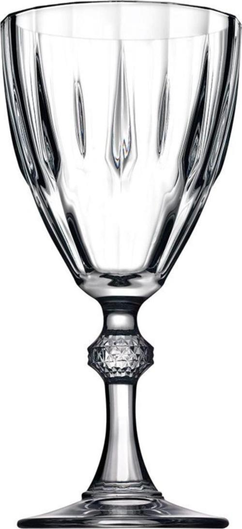 44757 diamond ayaklı bardak - kadeh bardağı 6 lı