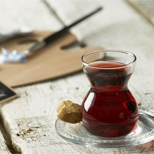 etnik 12 parça çay seti takımı - çay bardağı takımı seti 96575