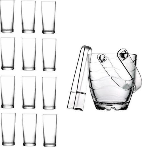 rakı bardak ve 14 prç. rakı bardağı ve buz kovası seti