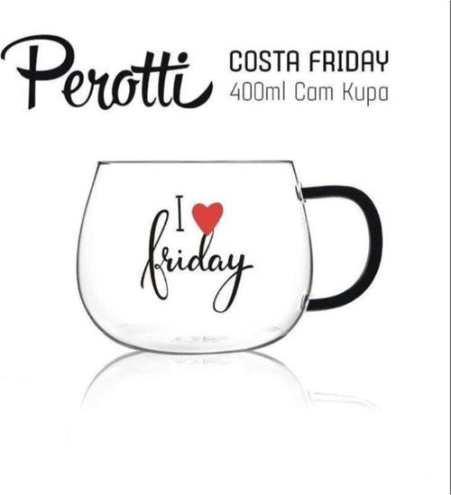 costa friday cam kuplu kupa - çay kahve fincanı 400 ml.sf-13773