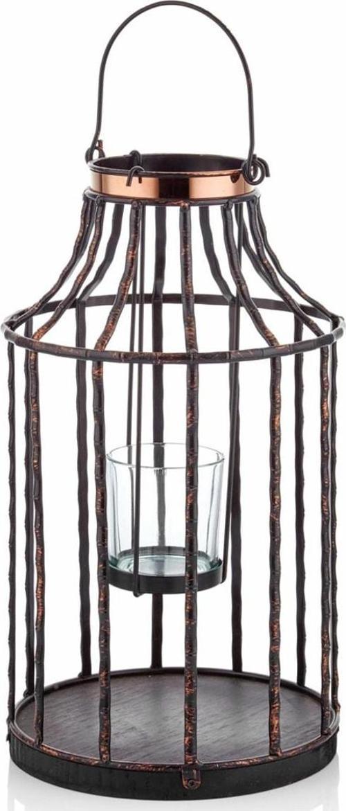 fener mumluk - dekoratif metal aksesuar mumluk 37x20x20cm.