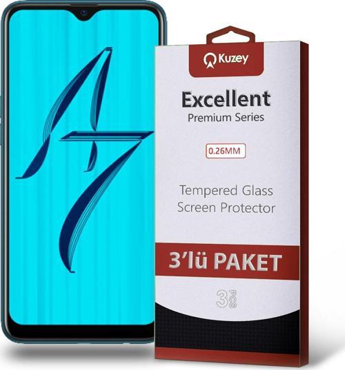 Oppo A5S Temperli Ekran Koruyucu Kırılmaz Cam Ekonomik 3'lü Paket