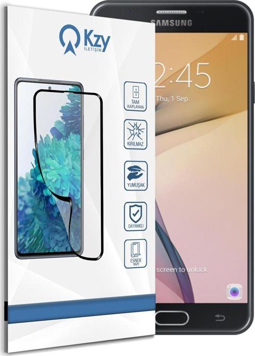 Samsung Galaxy J7 Prime 2 Tam Kaplayan Fibernano Ekran Koruyucu Esnek Cam