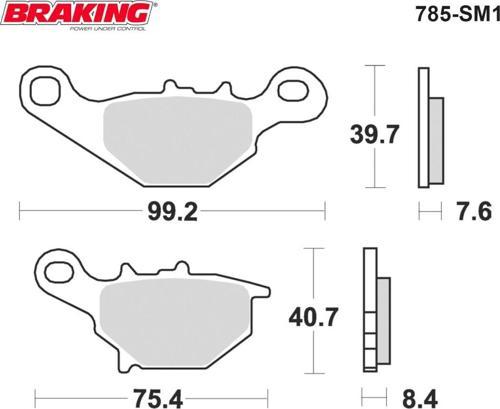 Brakıng Fren Balatası 785sm1 Suzukı Address 110 Yarı Metal