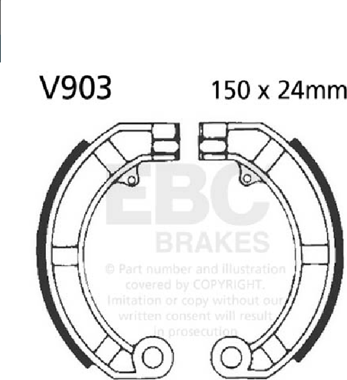 Fren Balatası Kampana V903 Vespa Px 125 150 200