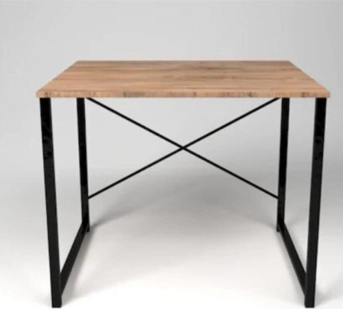 Çalışma Masası 90X60 Cm Metal Ayaklı Bilgisayar Masası Antlantik Çam