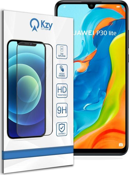 Huawei P30 Lite Tam Kaplayan Temperli Ekran Koruyucu Cam