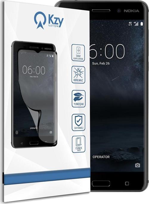 Nokia 6 Tam Kaplayan Fibernano Ekran Koruyucu Esnek Cam