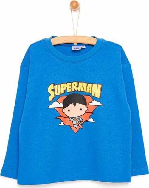 Superman Erkek Uzun Kol Tshirt Erkek Bebek