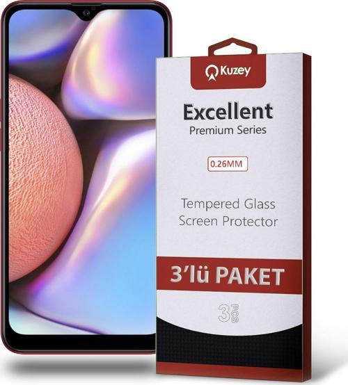 Samsung Galaxy A10S Temperli Ekran Koruyucu Kırılmaz Cam Ekonomik 3'lü Paket