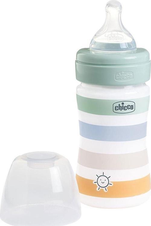 Wellbeing Yavaş Akış Mavi PP Biberon 150 ml 0+ Ay