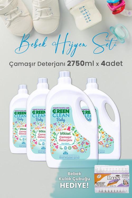 Baby Bitkisel Çamaşır Deterjanı Lavanta Yağlı 2750 ml x 4 Adet ve Hediyeli