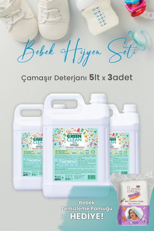 Baby Bitkisel Çamaşır Deterjanı Lavanta Yağlı 5 lt x 3 Adet ve Hediyeli