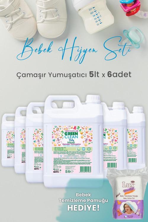 Baby Bitkisel Çamaşır Yumuşatıcı Lavanta Yağlı 5 lt x 6 Adet ve Hediyeli