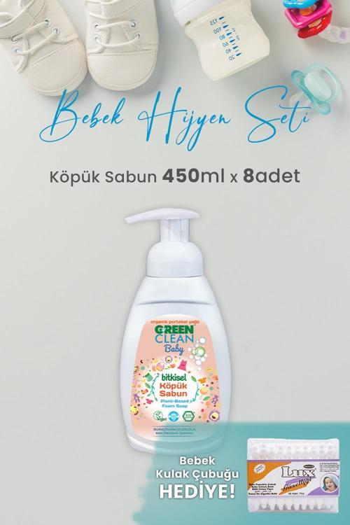 Baby Köpük Sabun Portakal Yağlı 450 ml x 8 Adet ve Hediyeli