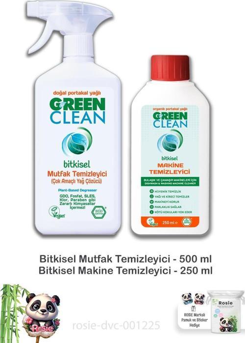 Bulaşık & Çamaşır Makinesi Temizleyici 250 ml,Mutfak Temizleyici 500 ml ve ROSIE