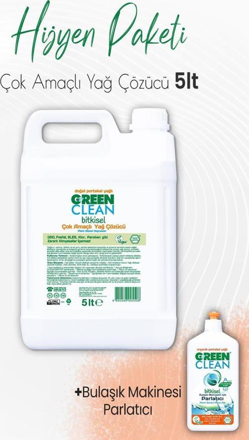 Bulaşık Makinesi Parlatıcı Portakal 500 ml ve Yağ Çözücü Portakal 5 lt