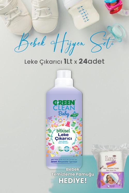 U Green Clean Baby Leke Çıkarıcı 1 L x 24 Adet ve Hediyeli