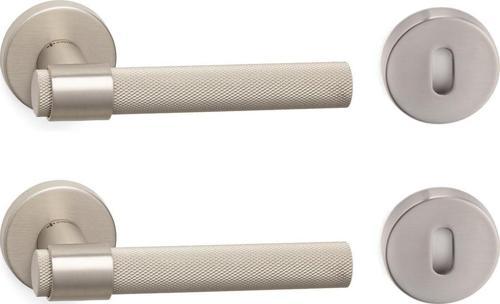 AXEL-T ROZETLİ NMB/NB NİKEL SATEN ODA KAPI KOLU - HA187TRO12 NBM-NBM/NB