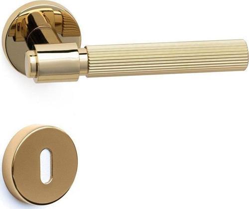 AXES-L ODA ROZETLİ ALTIN RENK ODA KAPI KOLU HA213RO12NGL