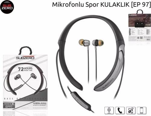 Ep97 Kablosuz Spor Kulaklık 72 Saat Bluetooth 5.0 Boyun Askılı Mıknatıslı Bass+