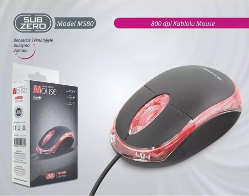 Optical Kablolu Mouse Ms80
