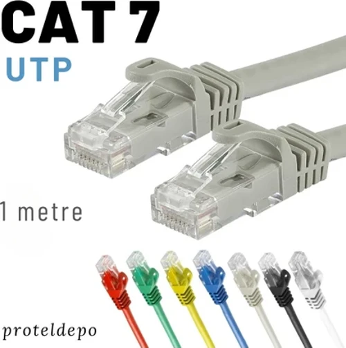 CAT7 UTP Kablo Ethernet Network İnternet Lan Ağ Kablosu