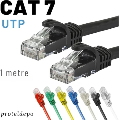 CAT7 UTP Kablo Ethernet Network İnternet Lan Ağ Kablosu