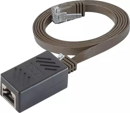 15 Metre CAT6 Kablo Uzatma Seti, Yassı Ethernet Kablo ve Ekleyici