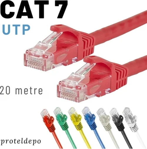 CAT7 UTP Kablo Ethernet Network İnternet Lan Ağ Kablosu