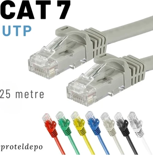 CAT7 UTP Kablo Ethernet Network İnternet Lan Ağ Kablosu