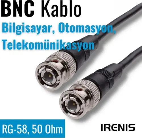 Bnc Kablo 50 Ohm Bilgisayar, Otomasyon, Telekom, RG58